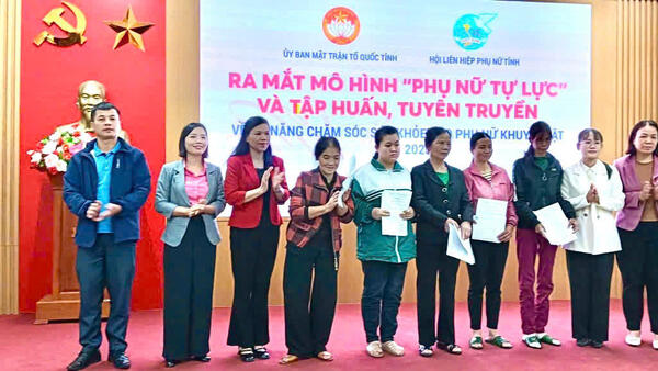 Thất Khê tổ chức Lễ ra mắt Mô hình “Phụ nữ tự lực” và tập huấn, tuyên truyền nâng cao kiến thức chăm sóc sức khỏe, kỹ năng tự chăm sóc, bình đẳng giới và hòa nhập xã hội cho phụ nữ khuyết tật.