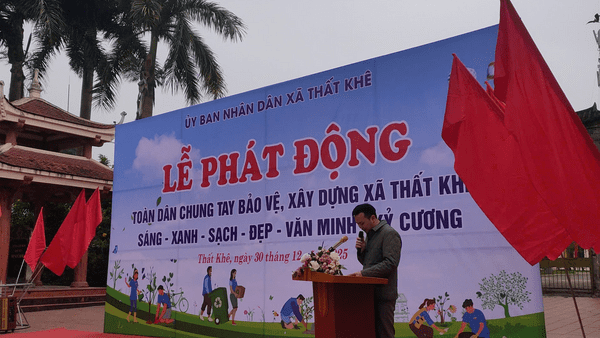 Xã Thất Khê Tổ chức Lễ phát động  Toàn dân chung tay bảo vệ môi trường
