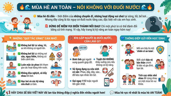 Mùa hè an toàn - nói không với đuối nước!