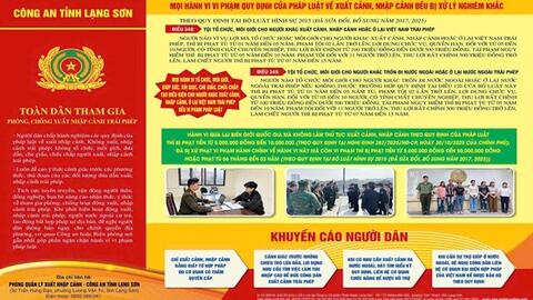 tuyên truyền xuất nhập cảnh